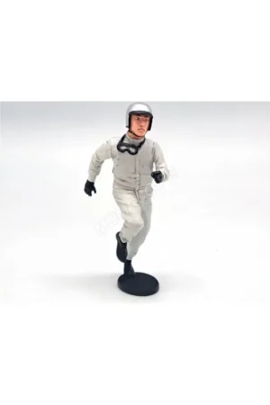 Pilot figure on the departure metallic gray helmet Figuren Gecertificeerd