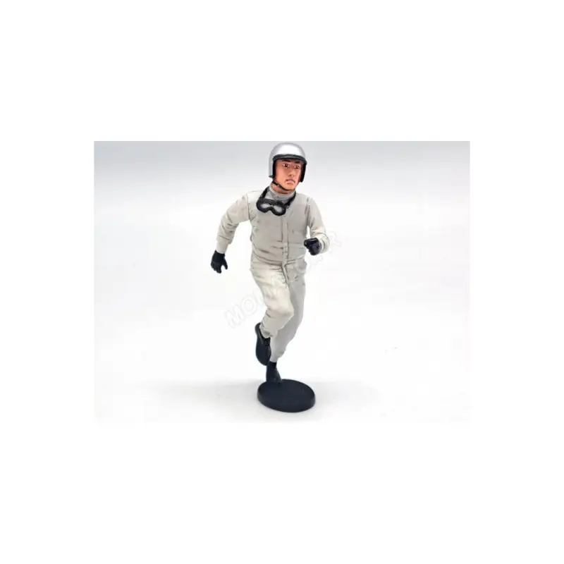 Pilot figure on the departure metallic gray helmet Figuren Gecertificeerd