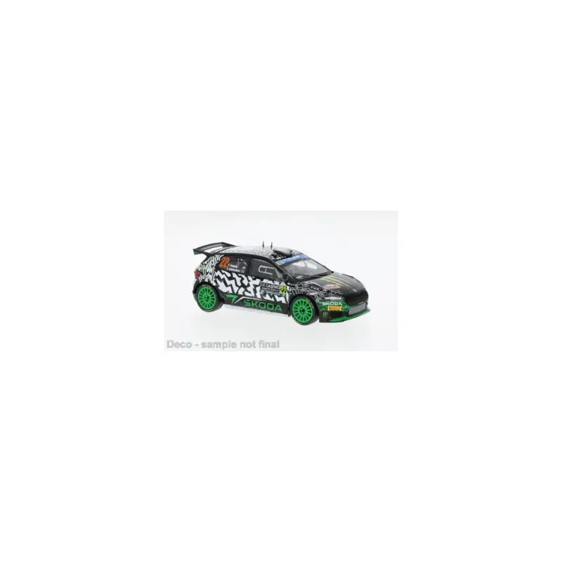 Direct Verzonden Skoda fabia rally 2 22 solberg/edmondson wrc rallye monte-carlo 2024 Miniatuur