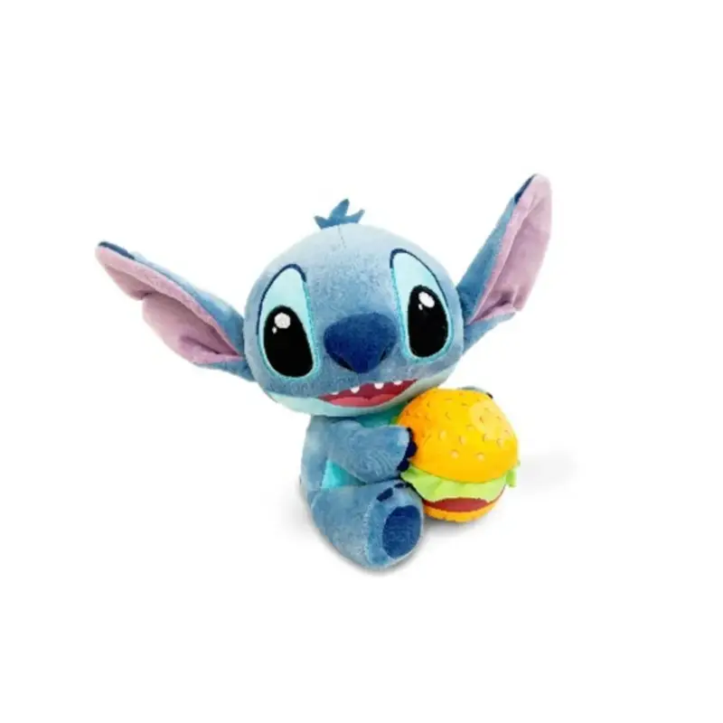 STITCH with Burger - Plush 25cm Gecertificeerd