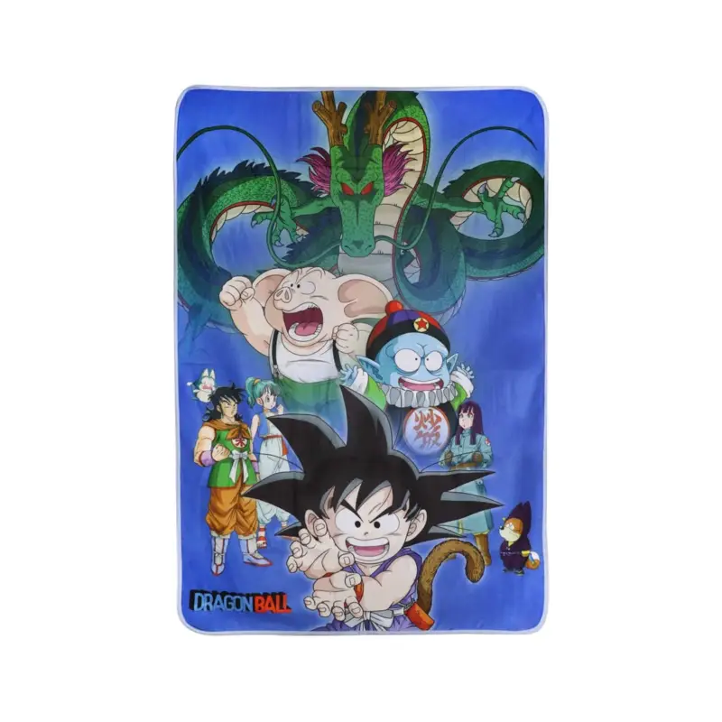 Dragon Ball Shenron and Heroes Fleece Blanket 100 x 150 cm Gereduceerde Prijs