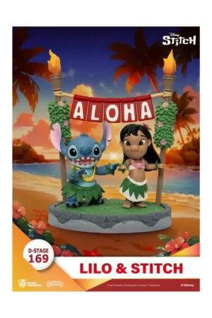 Lilo & Stitch diorama PVC D-Stage Lilo & Stitch 16 cm Figuurtje Flitsaanbieding