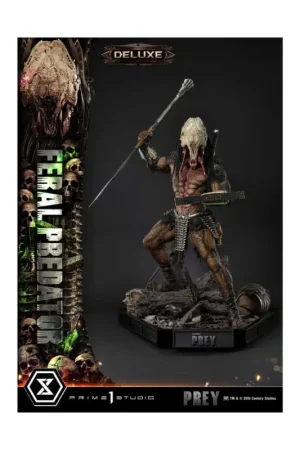 Prey (Movie) - Museum Masterline Series 1/3 Feral Predator Deluxe Bonus Version statuette 89 cm Laatste Versie
