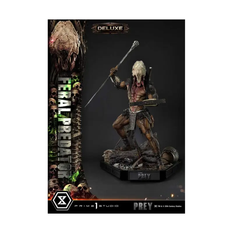 Prey (Movie) - Museum Masterline Series 1/3 Feral Predator Deluxe Bonus Version statuette 89 cm Laatste Versie