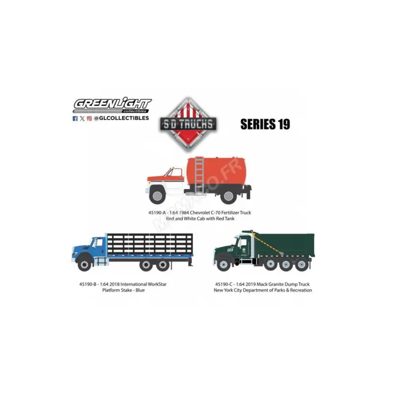 Rechtstreeks Van De Fabrikant BOX OF 2x3 PIECES: SD TRUCKS - SERIES 19 Miniatuurr