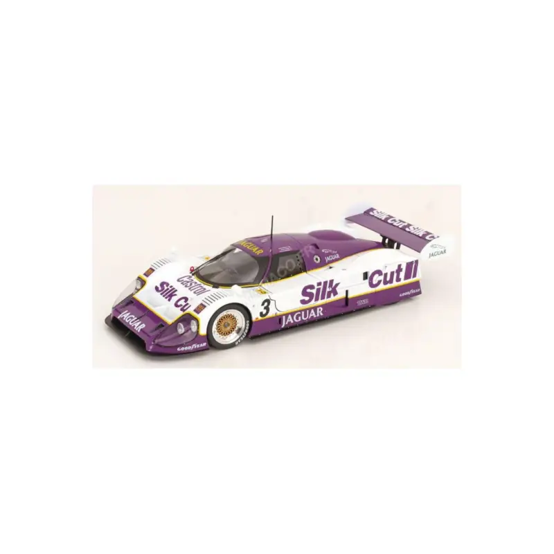 Laatste Kans Jaguar xjr-12 3 brundle/nielsen/cobb team silk cut 24h du mans 1990 1st Miniatuur