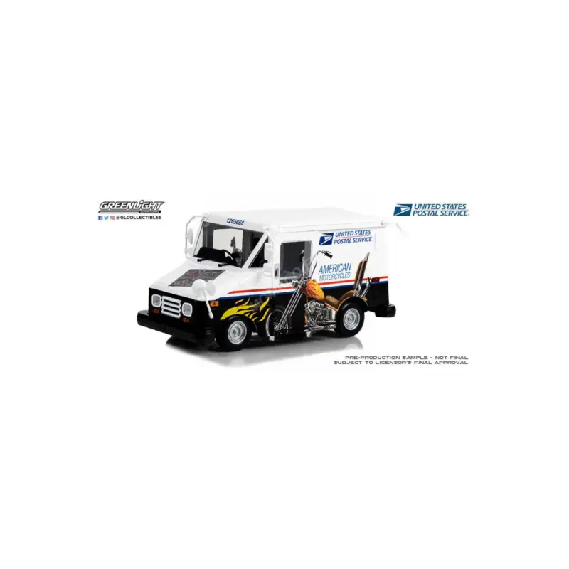 Long-life postal delivery vehicle "united states postal service - american motorcycles stamps llv" Flitsaanbieding