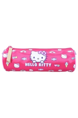 HELLO KITTY - Rainbow - Round pencil case Populair