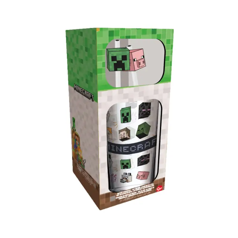 Actieprijs Minecraft - Characters 485 ml Tumbler with Bent Straws