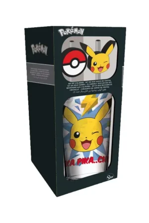 Pokémon - Pikachu 16oz Tumbler with Bent Straws Tijdelijk Beschikbaar