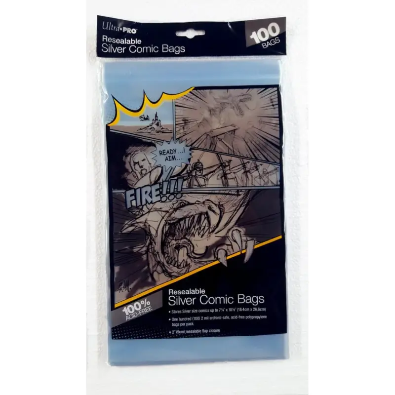 Uitverkoop Ultra Pro - Bag of 100 resealable comic book covers, standard size (19 x 24 cm)