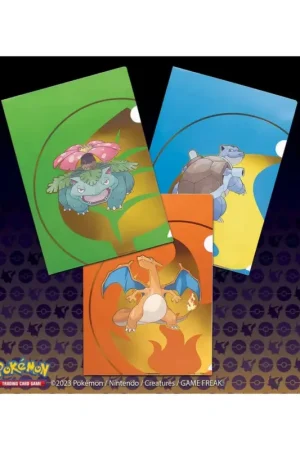 Premium Ultra Pro - Pokémon TCG - Pack 3 Clear File A4 - Charizard / Tortank / Florizarre - UK