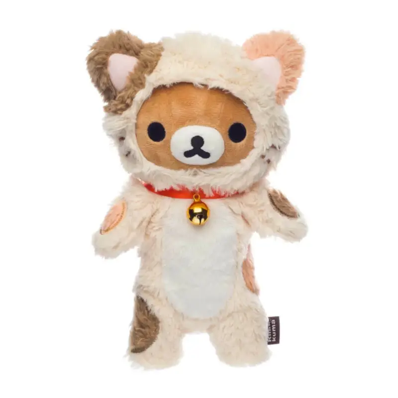 Rilakkuma - Plush “Cuddleable Cat Suit” Medium 22cm Hoge Kwaliteit