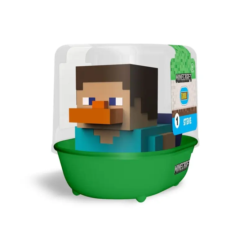 Betrouwbaar Numskull - TUBBZ Rubber Duck - Minecraft - Steve (First Edition) - 9cm Figuurtje