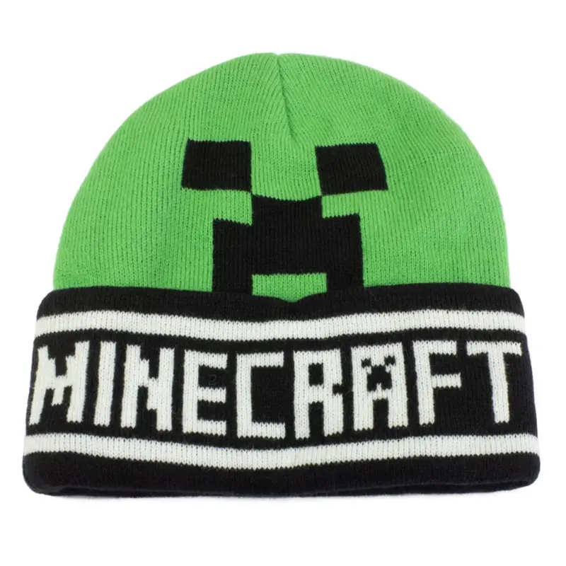 Minecraft - Green and Black Creeper Face Hat Beperkte Voorraad