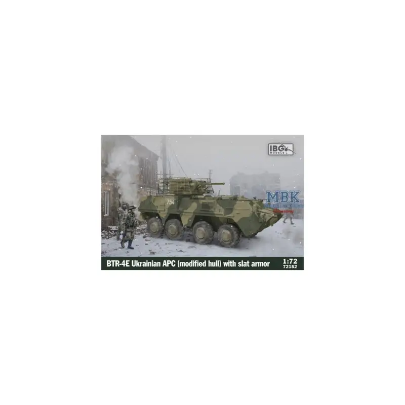 Gecertificeerd BTR-4E Ukrainian APC (Modified Hull) with Slat Arm Schaalmodel