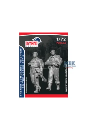 French Commando Kieffer Marching - Set 3 Figuren Betaalbaar