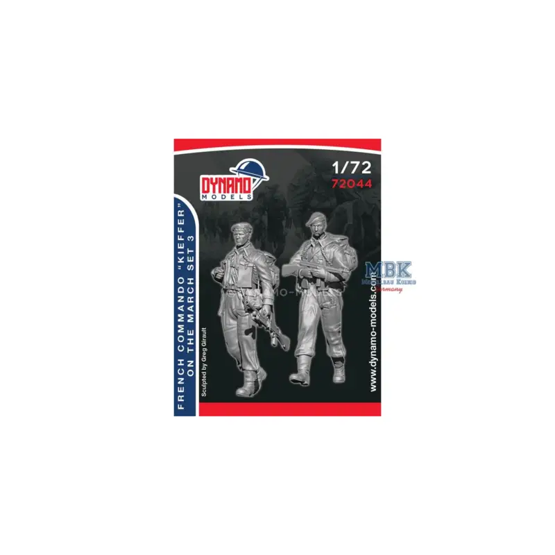 French Commando Kieffer Marching - Set 3 Figuren Betaalbaar