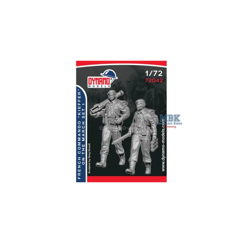 French Commando Kieffer Marching - Set 1 Figuren Alleen Vandaag