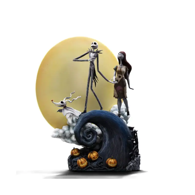 Hete Deal The Nightmare Before Christmas - 1/10 Deluxe Art Scale Jack and Sally statuette 39 cm