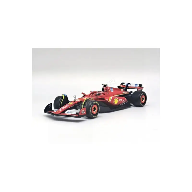 Finale Uitverkoop Ferrari f1 sf-24 team scuderia ferrari 55 carlos sainz imola grand prix 2024 5th (premium packaging with helmet)