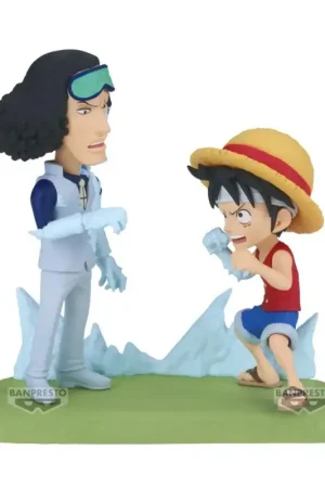 Laatste Versie ONE PIECE - Luffy Vs Kuzan - WCF Log Stories Figure 9cm Figuurtje