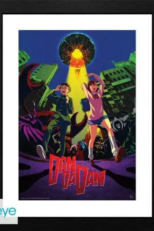 DAN DA DAN - Framed print "Cow Abduction" (30x40) Poster Korting