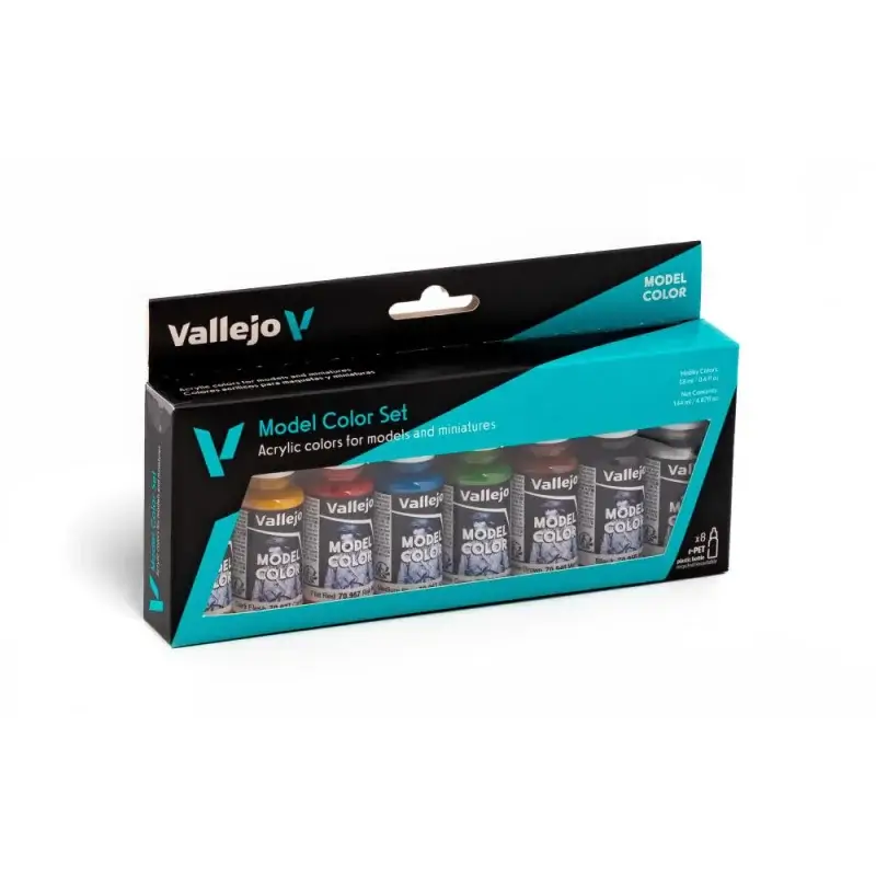 Dagaanbieding Vallejo 8 colors 18 ml set Wargames Basics Acrylverf