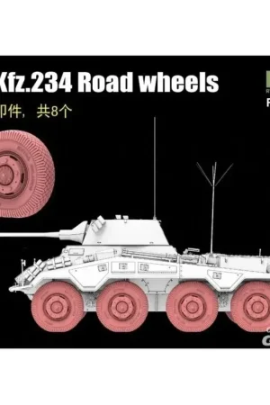 Bestseller Sd.Kfz. 234 Road Wheels 3D Printed (8 pcs.) Schaalmodel