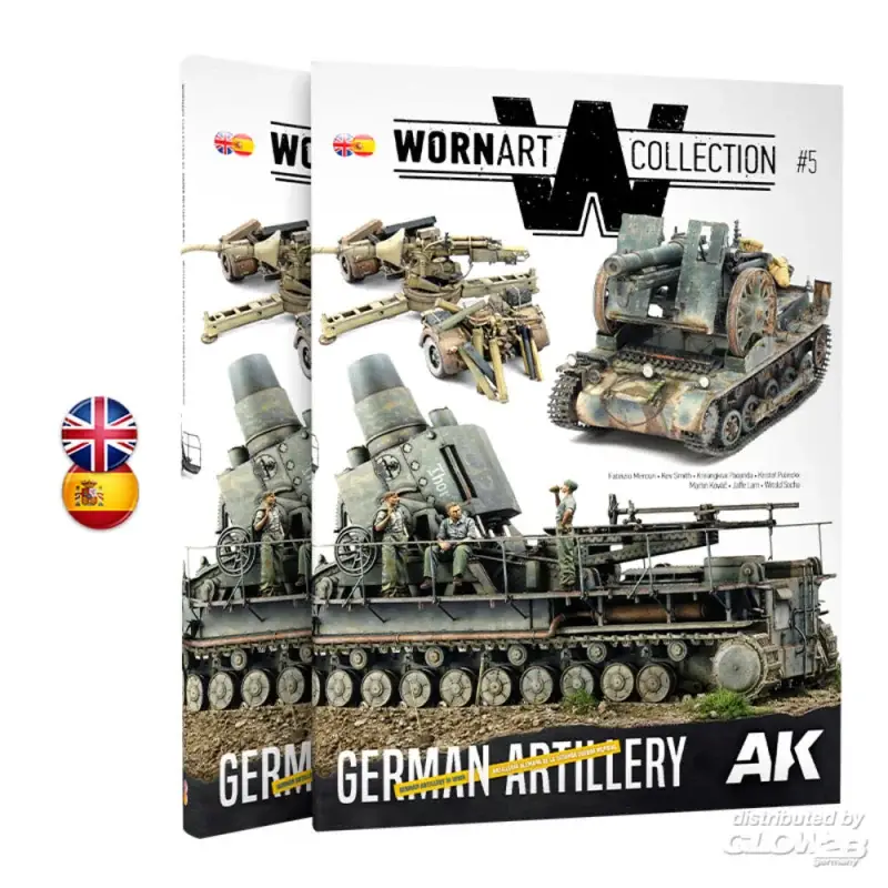 Weekendaanbieding WORN ART 05 GERMAN ARTILLERY - Bilingual Boek