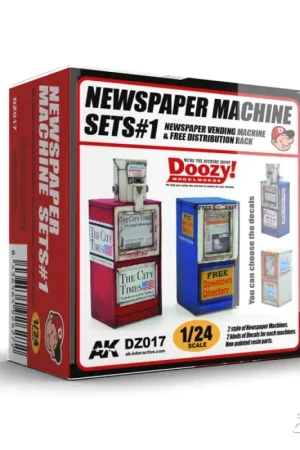 Newspaper machine sets 1 Populair