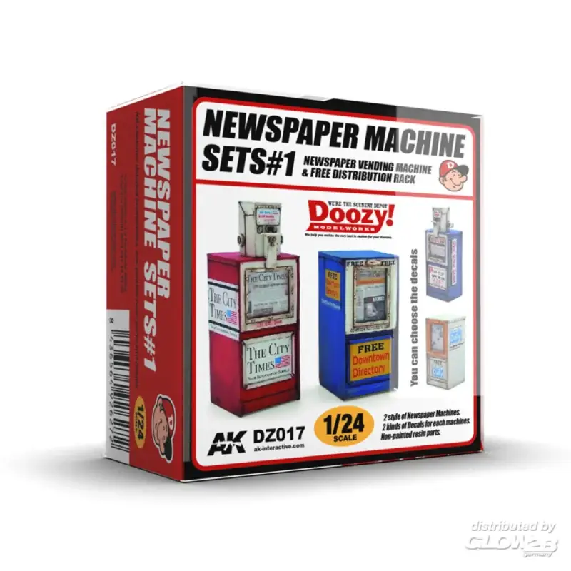 Newspaper machine sets 1 Populair