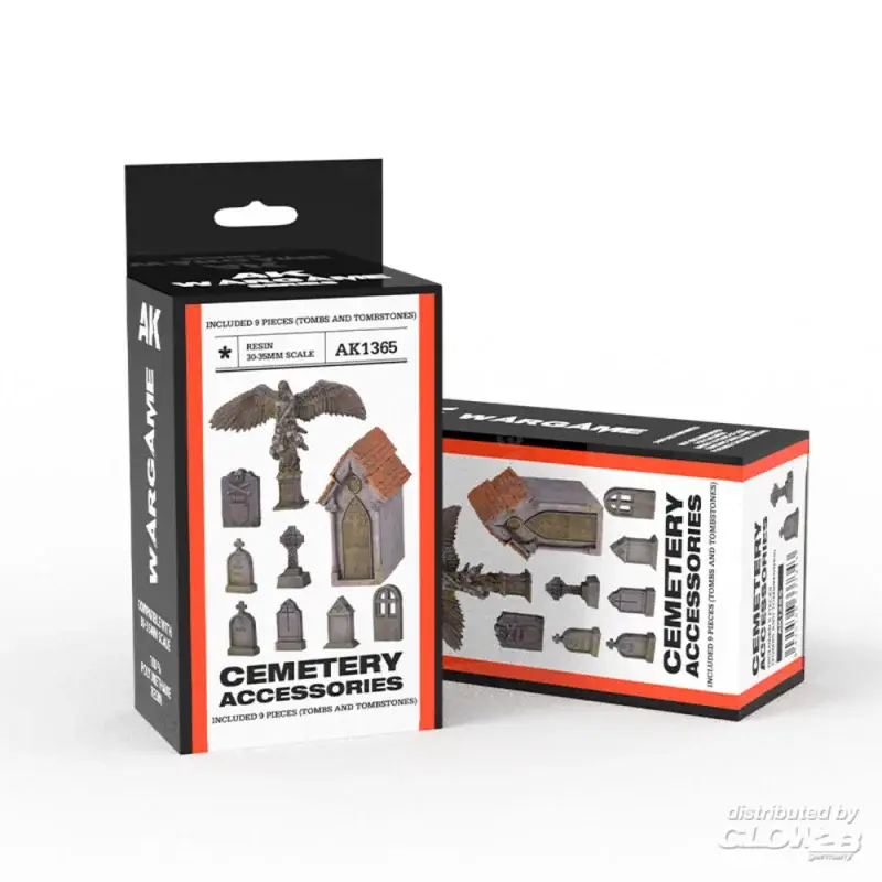 Laatste Kans Cemetery accesories wargame set (resin 30-35mm)