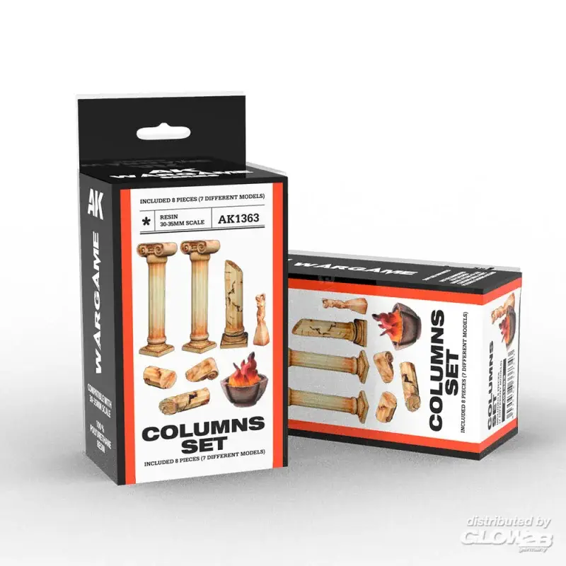 Voordeelprijs Columns set wargame (resin 30-35mm)