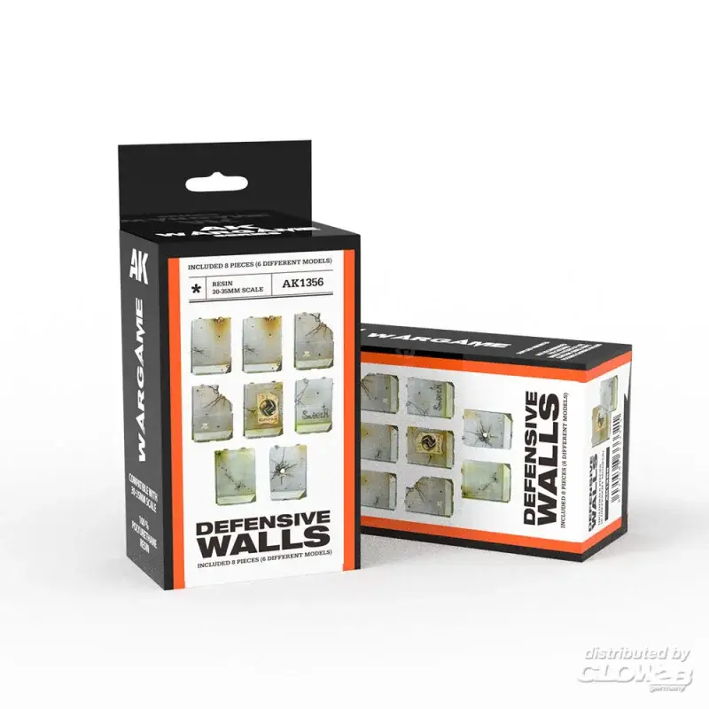 Defensive walls set wargame (resin 30-35mm) Nu Kopen