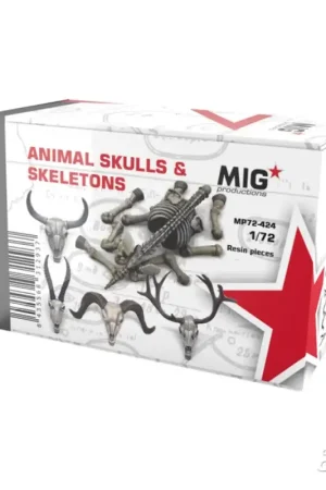 Animal skulls & skeletons 1:72 Nieuw