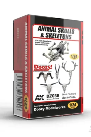 Betaalbaar Animal skulls & skeletons / calaveras de animales & esqueletos 1:24