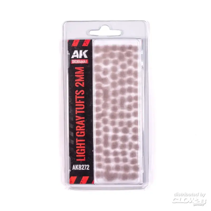 Light gray - fantasy tufts 2mm Superprijs