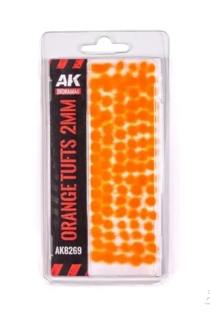 Orange - fantasy tufts 2mm Populair