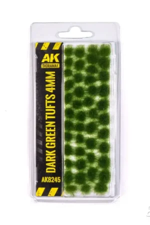 Dark green tufts 4mm Lage Prijs
