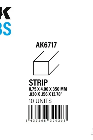 Aanbieding Strips 0.75 x 4.00 x 350mm - ABS STRIP