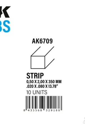 Strips 0.50 x 2.00 x 350mm - ABS STRIP Dagaanbieding
