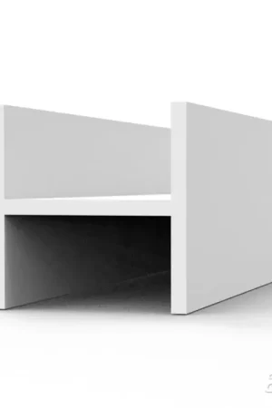 BEAMS H SHAPE 4.0 x 4.0 x 350 mm x 3 units STYRENE Op = Op