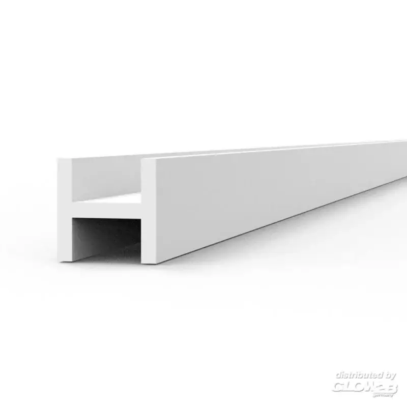 BEAMS H SHAPE 2.0 x 2.0 x 350 mm x 4 units STYRENE Bestel Nu