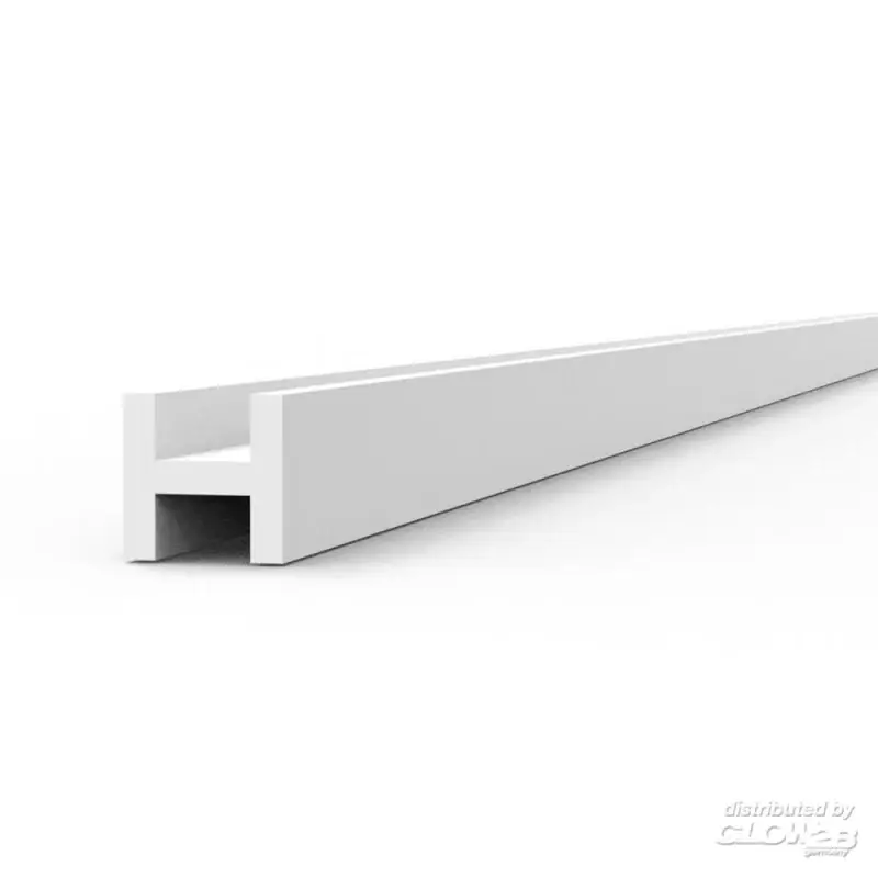 BEAMS H SHAPE 1.5 x 1.5 x 350 mm x 4 units STYRENE Dagaanbieding