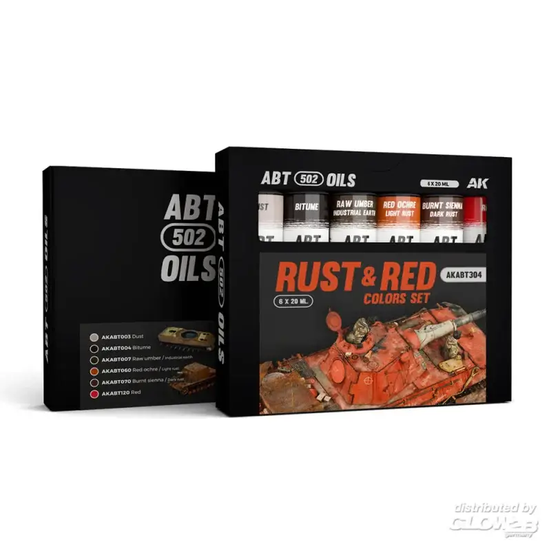 Betaalbaar Rust & red colors set - abt 502 oils