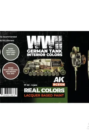 WWII German Tank Interior Colors SET Acrylverf Dagaanbieding