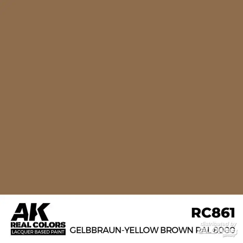 Gelbbraun-Yellow Brown RAL 8000 17 ml. Acrylverf Hoge Kwaliteit