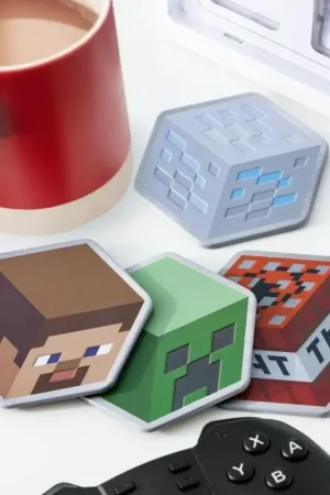 Superprijs MINECRAFT - Set of 4 Metal Coasters