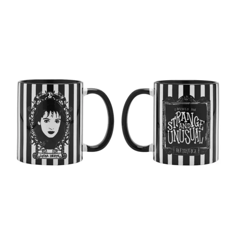 BEETLEJUICE - Black&White - Lydia - Colorful Interior Mug - 312 ml Finale Uitverkoop